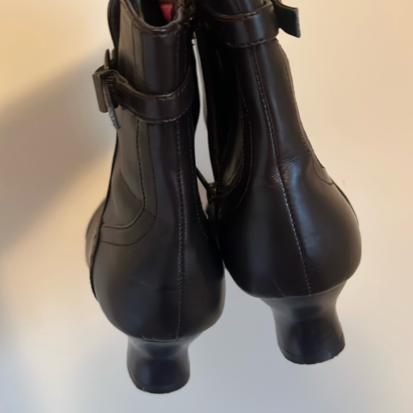 NWT Brown Steampunk Victorian Costume German Ankle Booties Size 7.5 EUR 38 - Picture 9 of 13